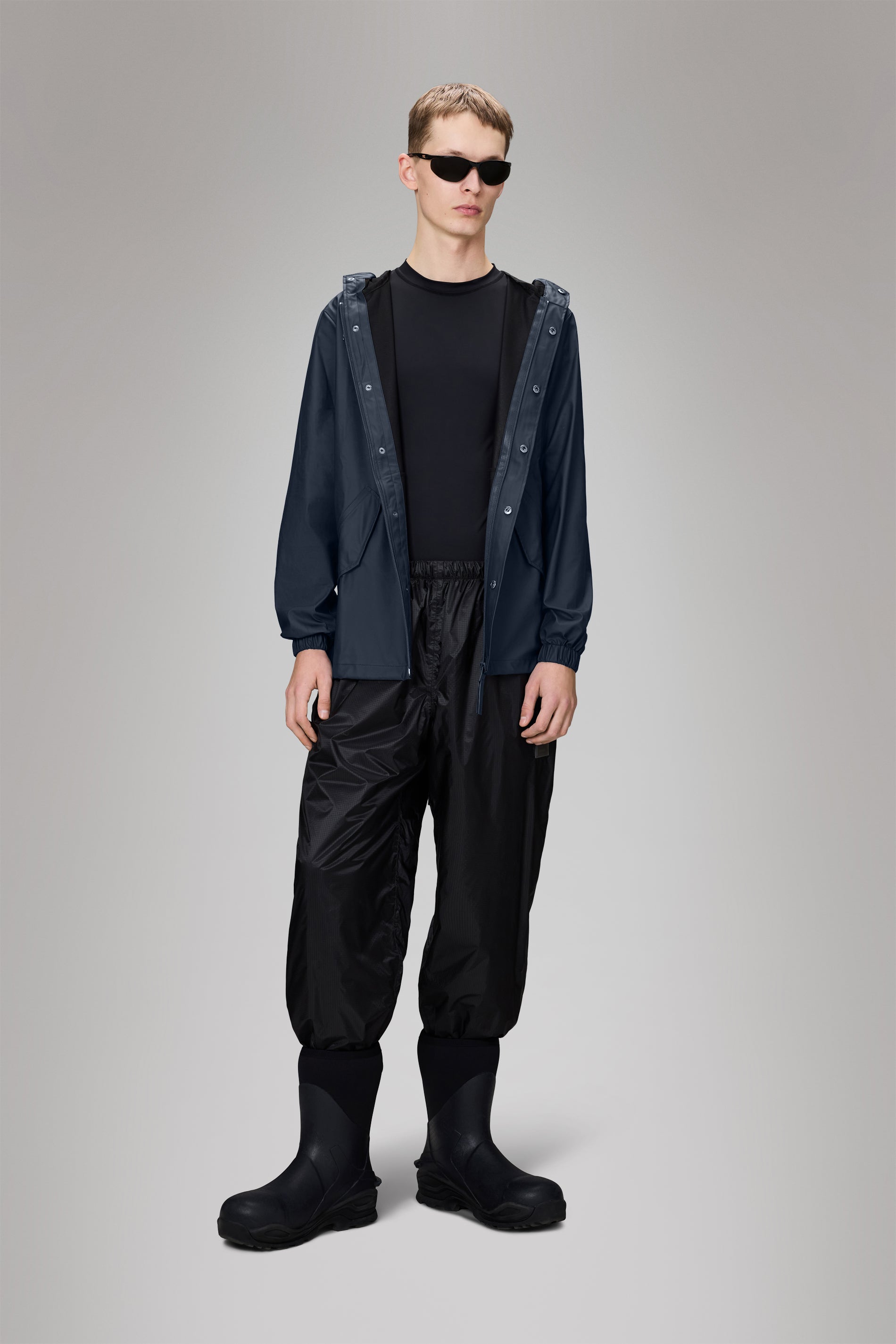 Rains Fishtail Jacket Navy Jacket